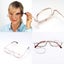 Magnifying Make Up Makeup Glasses Flip Down Lenses Gold Metal Frame +2.5-4.0 Carousel 2