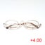 Magnifying Make Up Makeup Glasses Flip Down Lenses Gold Metal Frame +2.5-4.0 Carousel 10