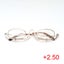 Magnifying Make Up Makeup Glasses Flip Down Lenses Gold Metal Frame +2.5-4.0 Carousel 12