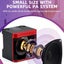 Mini Karaoke Machine Kids Portable Bluetooth Speaker TV 2 Wireless Microphones Carousel 13