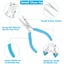 3X Jewellery Making Pliers Round Nose Pliers Beading DIY Wire Cutters Combo Tool Carousel 5