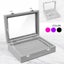 Vivva Velvet Ring Earring Jewelry Display Organizer Box Tray Holder Storage Case Carousel 1
