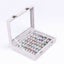 Vivva Velvet Ring Earring Jewelry Display Organizer Box Tray Holder Storage Case Carousel 11