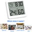 2setsxDigital Thermometer Humidity Meter Room Temperature Indoor LCD Hygrometer Carousel 8