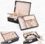 Velvet Ring Earring Jewelry Display Organizer Box Tray Holder Storage Case Box Carousel 8