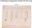 Velvet Ring Earring Jewelry Display Organizer Box Tray Holder Storage Case Box Carousel 11
