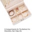 Velvet Ring Earring Jewelry Display Organizer Box Tray Holder Storage Case Box Carousel 12