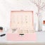 Velvet Ring Earring Jewelry Display Organizer Box Tray Holder Storage Case Box Carousel 15