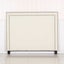 Bed Head Queen White Headboard Upholstery Fabric Studded Buttons Headboards & F Carousel 3