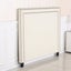 Bed Head Queen White Headboard Upholstery Fabric Studded Buttons Headboards & F Carousel 4