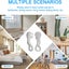 50PCS Hanging Curtain Glide Hook Ring Rail Runner Track Window Grip Drape Hook Carousel 7