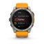 fenix 8 - 51 mm, AMOLED Sapphire, Titanium with Spark Orange/Graphite Silicon... Carousel 5