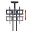 Koford SAV106A 30"-65" TV Mobile Cart Trolley - Front Tray & Camera Shelf - VESA Carousel 8