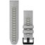 Garmin QuickFit 26 Watch Band - Fog Grey/Moss Silicone Carousel 1