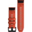 Garmin QuickFit 26 Watch Band Flame Red Silicone Carousel 2