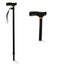 T Handle Walking Stick - Black Lightweight Cane Carousel 1