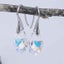 18K White Gold Crystal Drop Earrings "Talisha" Carousel 5