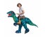 Inflatable Costume, Halloween Costumes Blue Dinosaur Rider, Blow Up Costume Carousel 2