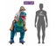 Inflatable Costume, Halloween Costumes Blue Dinosaur Rider, Blow Up Costume Carousel 6