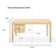 Whitman Writing Desk - Natural Carousel 5