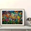 60x40cm Floral Stained Glass Image Diamond Art Kit Carousel 1