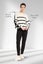 Marco Polo Reversible Stripe Knit Ivory Black Carousel 2