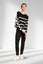 Marco Polo Reversible Stripe Knit Ivory Black Carousel 3