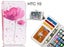 HTC 10 case 3 card leather wallet case printed ID Carousel 1