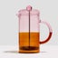 Fazeek Two Tone Coffee Plunger Pink & Amber 1.1L Carousel 1