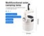 Small Camping Solar Light USB Rechargeable Portable Hanging Lantern Carousel 8