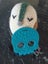 Helles Teeth Sugar Skull Teether and Handmade Crochet Bird Carousel 1