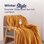 Dreamaker Chunky Embossed Fleece Heated Throw Mustard Gold 200 x 180cm Carousel 2