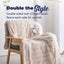 Dreamaker Eyelash Fleece Reversible Heated Throw Natural 200 x 180cm Carousel 2