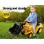 Keezi Ride On Car Toys Kids Excavator Bulldozer Sandpit Digger Car Pretend Play Carousel 3