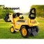 Keezi Ride On Car Toys Kids Excavator Bulldozer Sandpit Digger Car Pretend Play Carousel 4