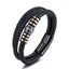 To My Son Love You Forever Leather Braided Bracelet Wristband Magnetic Carousel 4