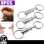 8X Detachable Quick Release Removable Keyring Keychain Key Ring Pull Apart Split Carousel 1