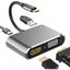 4In1 Usb C To 4K Hdmi Vga 3.0 Pd Adapter Hub USB Cables Hubs & Adapters Carousel 4