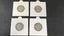 Group of English Silver One Shilling Coins 1936, 1937, 1938, 1939 - Lot E12 Carousel 4