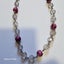 CRYSTAL WHITE AND PINK BEADS NECKLACE, LENGTH 48CM, BEADS 1CM Carousel 2