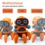 Smart Six-jaw Robot for Kids Space Dancing with Music Light Projection-Orange Carousel 3