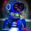 Smart Six-jaw Robot for Kids Space Dancing with Music Light Projection-Blue Carousel 6