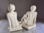 Pair of Art Deco Nude Porcelain Bookends by Cortendorf, Germany - labeled Carousel 8