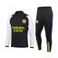 Soccer Suit Lyon Football Training Set with Long Sleeves Half Zipper -Black Carousel 1