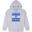 I stand with Israel Flag Star Political Sports Grey Hoodie Mens Hooded Sweater Carousel 1