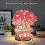 Rose Crystal Table Lamp, Rechargeable Cordless Rose Light Dimmable Flower Lamp Carousel 3