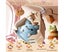 Rabbit Claw Machine for Kids Boys, Mini Arcade Candy Vending Machine, Coin, Carousel 4