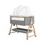 PlayPals 3-in-1 Baby Cot Crib Bed Bassinet Bedside Sleeper Portable Foldable Carousel 10
