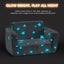 Playpals Kids Sofa Convertible Couch Fold Out Play Couch Toddler Sofa Grey Carousel 6