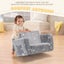 Playpals Kids Sofa Convertible Couch Fold Out Play Couch Toddler Sofa Grey Carousel 8